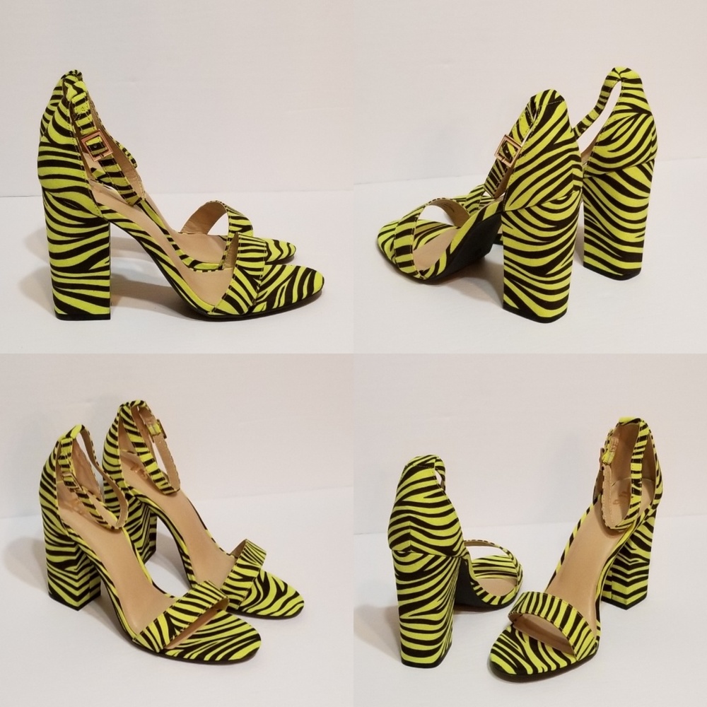 Zebra Lime Sandals